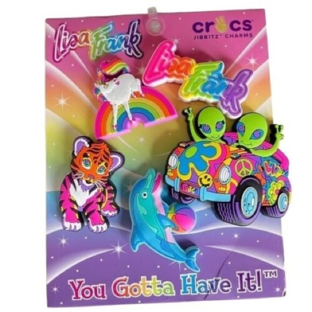 Crocs x Lisa Frank Jibbitz 5 pack